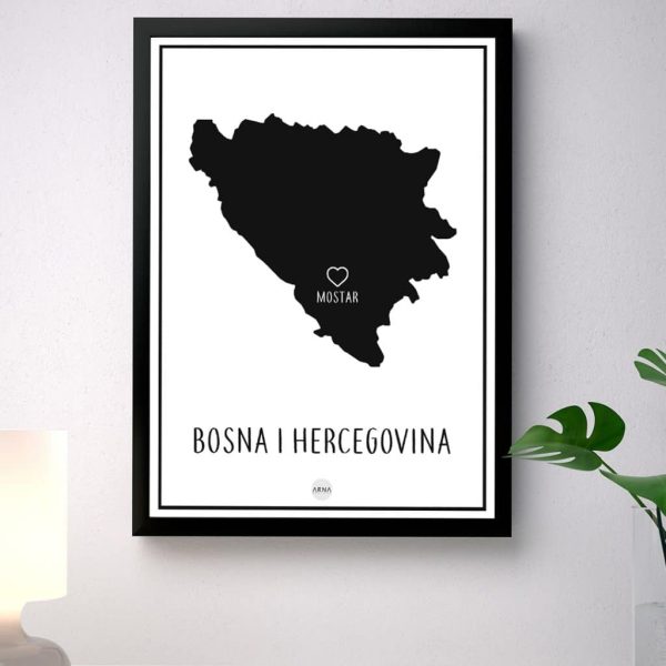 BiH-Ihre Stadt auf der Karte-Schwarz – Bild 4