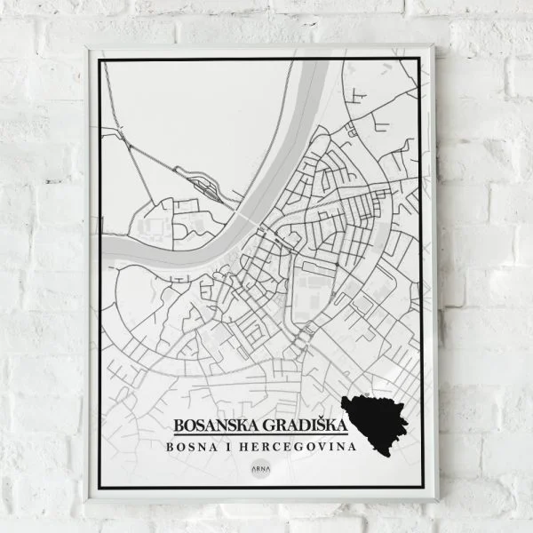 Mapa Bosanska Gradiška